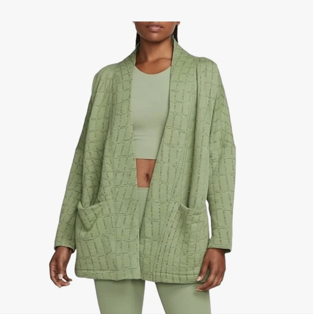 Nike Yoga Therma-fit Reversible Oversized Fit Cardigan Top Size XS New